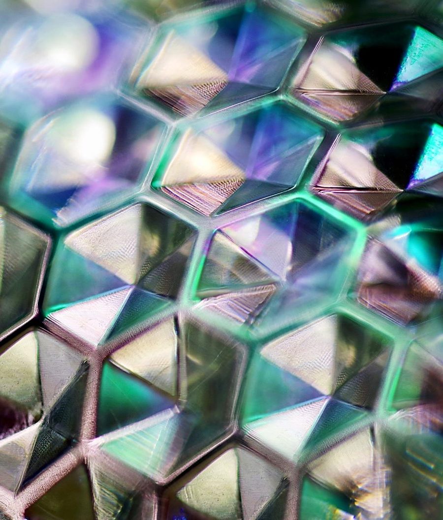 Crystalline mineral texture